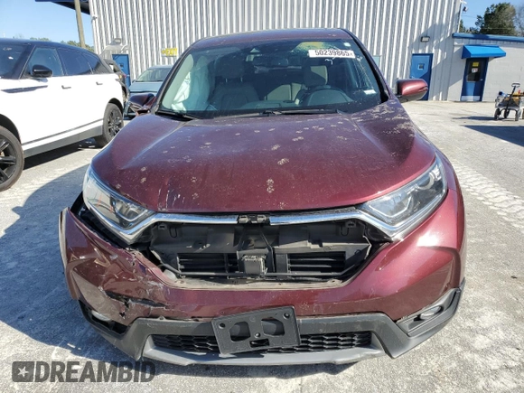 2019 Honda CR-V EX-L with VIN 7FARW1H88KE013061, listed as a Copart auction lot 50239865 with 81,409 mi miles and Salvage Title. Bid and sale history available at carsss.com. Image 5.