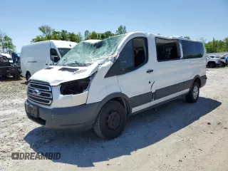 2016 Ford Transit XL with VIN 1FBZX2ZM0GKB25636, listed as a Copart auction lot 52956985 with 178,347 mi miles and Salvage title. Bid and sale history available at DreamBid. Image 1.