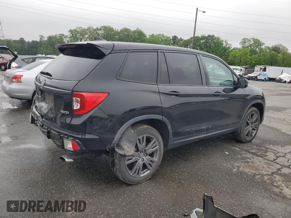 2021 Honda Passport EX-L z VIN 5FNYF8H50MB004444, wystawiony jako Copart lot #56404505 z przebiegiem 77 547 mil mil oraz Szkoda całkowita • Salvage title. Historia ofert i sprzedaży dostępna na DreamBid. Obrazek 3.