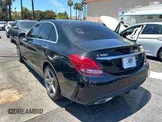 2016 Mercedes-Benz C 300 with VIN 55SWF4JB2GU164487, listed as a Copart auction lot 64317975 with 104,744 mi miles and Clean title. Bid and sale history available at DreamBid. Image 3.