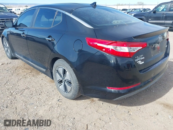 2012 Kia Optima Hybrid with VIN KNAGM4ADXC5018456, listed as a IAAI auction lot 42030994 with 1 mi miles. Bid and sale history available at carsss.com. Image 3.