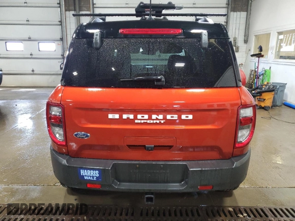 2022 Ford Bronco Sport Outer Banks with VIN 3FMCR9C65NRD98431, listed as a Copart auction lot 61596305 with 21,444 mi miles and Salvage title. Bid and sale history available at DreamBid. Image 6.