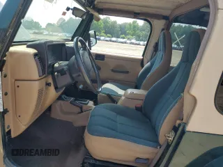 2000 Jeep Wrangler Sahara with VIN 1J4FA59S2YP750795, listed as a Copart auction lot 52353503 with 0 mi miles and Salvage Title. Bid and sale history available at carsss.com. Image 7.