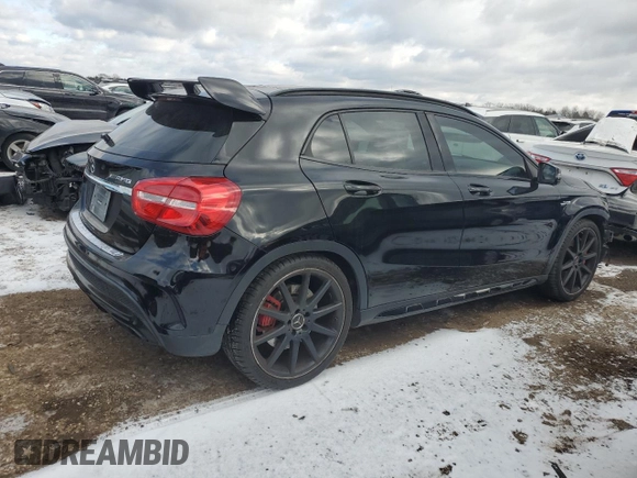 2015 Mercedes-Benz GLA 45 AMG z VIN WDDTG5CB9FJ056868, wystawiony jako Copart lot #41579235 z przebiegiem 84 147 mil mil oraz Szkoda całkowita • Salvage title. Historia ofert i sprzedaży dostępna na DreamBid. Obrazek 3.