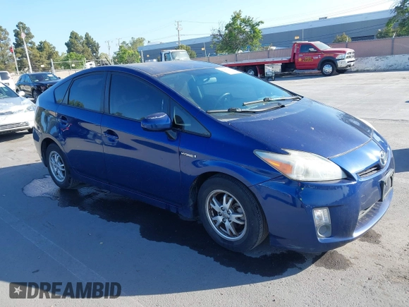 2010 Toyota Prius II with VIN JTDKN3DU5A0083130, listed as a IAAI auction lot 42207658 with 217,646 mi miles. Bid and sale history available at carsss.com. Image 1.
