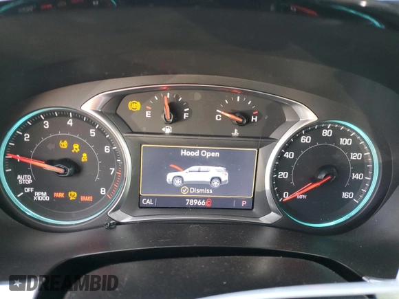 2021 Chevrolet Traverse RS with VIN 1GNERJKW8MJ176305, listed as a Copart auction lot 82169024 with 78,966 mi miles and Salvage Title. Bid and sale history available at carsss.com. Image 9.