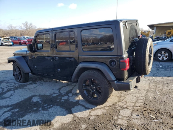 2021 Jeep Wrangler Unlimited Sport Altitude with VIN 1C4HJXDN0MW709609, listed as a Copart auction lot 84148934 with Not provided miles and Salvage title. Bid and sale history available at DreamBid. Image 2.