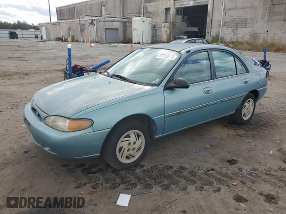 1997 Ford Escort LX with VIN 1FALP13P2VW182592, listed as a Copart auction lot 75612734 with 84,806 mi miles and Salvage Title. Bid and sale history available at carsss.com. Image 1.