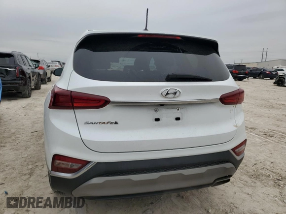 2020 Hyundai Santa Fe SE with VIN 5NMS23AD7LH216034, listed as a Copart auction lot 46503965 with 47,332 mi miles and Salvage Title. Bid and sale history available at carsss.com. Image 6.