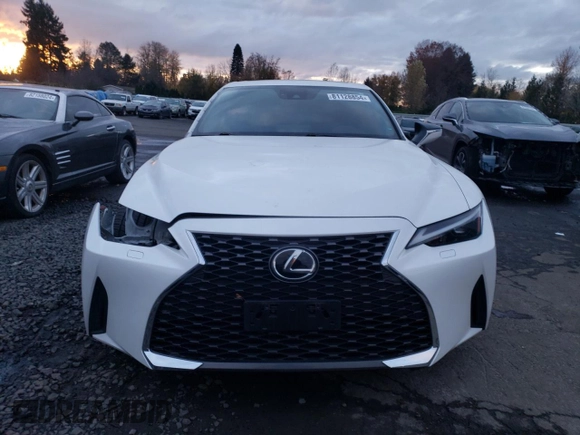 2021 Lexus IS with VIN JTHC81F29M5043408, listed as a Copart auction lot 81128854 with 47,625 mi miles and Salvage Title. Bid and sale history available at carsss.com. Image 5.