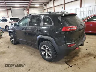 2018 Jeep Cherokee Trailhawk Leather Plus with VIN 1C4PJMBX4JD558201, listed as a Copart auction lot 53462775 with 94,604 mi miles and Salvage title. Bid and sale history available at DreamBid. Image 2.