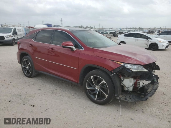 2016 Lexus RX 350 with VIN 2T2BZMCAXGC024764, listed as a Copart auction lot 51911485 with 55,639 mi miles and Salvage Title. Bid and sale history available at DreamBid. Image 4.