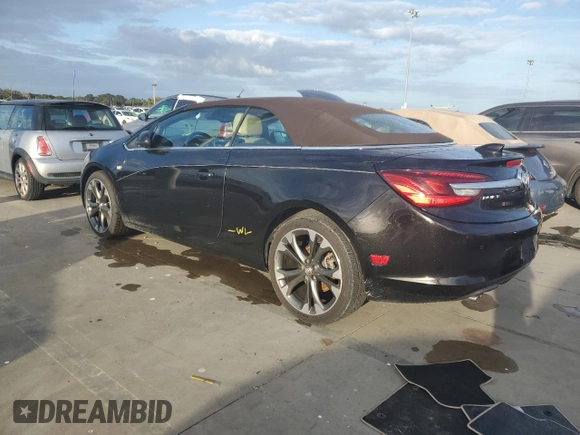 2018 Buick Cascada Premium with VIN W04WH3N5XJG045877, listed as a Copart auction lot 73837884 with 37,085 mi miles and Salvage title. Bid and sale history available at DreamBid. Image 2.