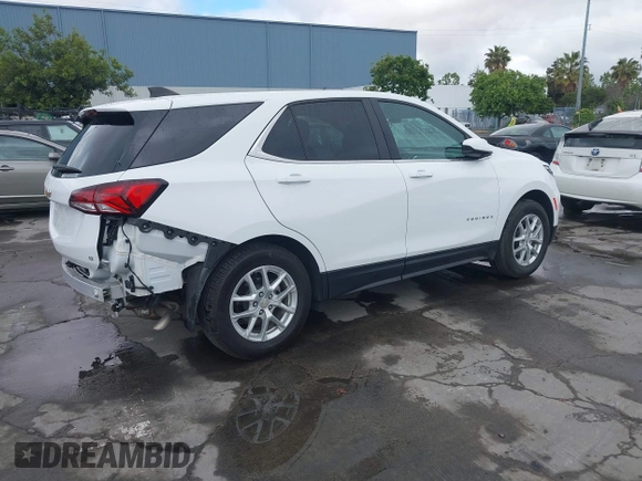 2023 Chevrolet Equinox LT with VIN 3GNAXKEG7PS115903, listed as a IAAI auction lot 42239054 with 18,032 mi miles and . Bid and sale history available at DreamBid. Image 4.
