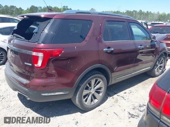 2018 Ford Explorer Limited z VIN 1FM5K7FH5JGB04610, wystawiony jako IAAI lot #42056788 z przebiegiem 85 700 mil mil oraz . Historia ofert i sprzedaży dostępna na DreamBid. Obrazek 4.