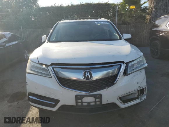 2015 Acura MDX Advance with VIN 5FRYD3H85FB001852, listed as a Copart auction lot 86902384 with 80,195 mi miles and Salvage Title. Bid and sale history available at DreamBid. Image 5.