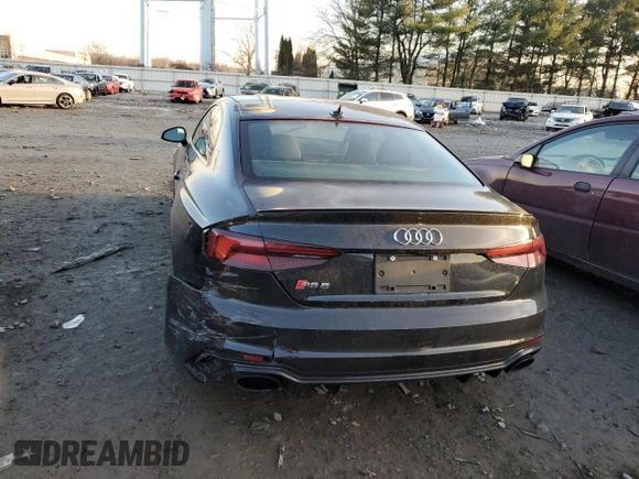 2018 Audi RS 5 z VIN WUAPWAF57JA903959, wystawiony jako Copart lot #86497634 z przebiegiem 11 104 mil mil oraz Szkody całkowita. Historia ofert i sprzedaży dostępna na DreamBid. Obrazek 6.