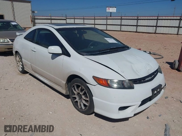 2008 Honda Civic Cpe Si with VIN 2HGFG21538H702379, listed as a IAAI auction lot 41647511 with 137,917 mi miles. Bid and sale history available at carsss.com. Image 1.