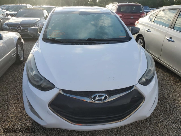 2014 Hyundai Elantra Coupe with VIN KMHDH6AH4EU024296, listed as a Copart auction lot 74367224 with 0 mi miles and Non Repairable. Bid and sale history available at carsss.com. Image 5.