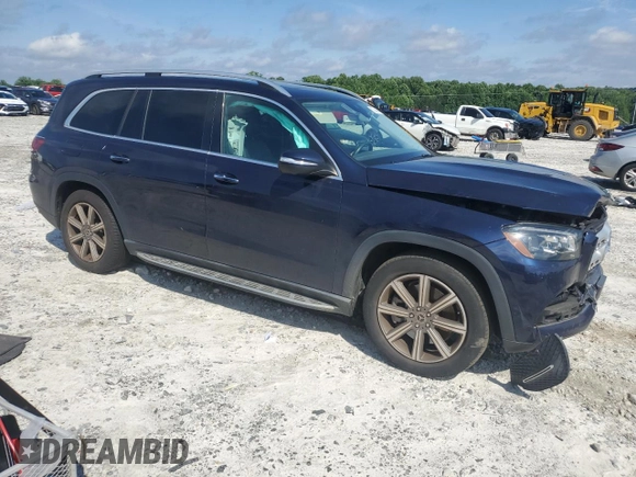 2020 Mercedes-Benz GLS 450 with VIN 4JGFF5KE5LA107988, listed as a Copart auction lot 57604354 with 35,378 mi miles and Salvage Title. Bid and sale history available at DreamBid. Image 4.