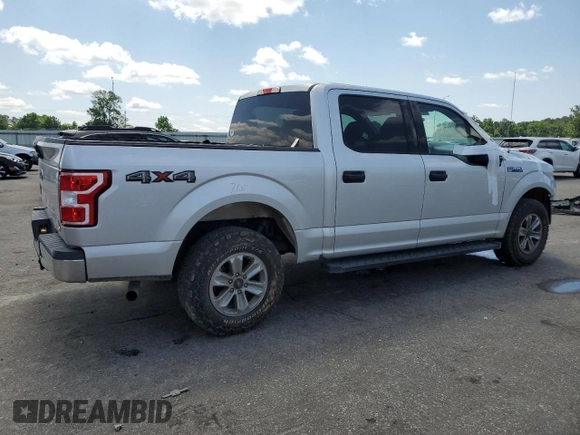 2018 Ford F-150 XL with VIN 1FTEW1E53JKC57304, listed as a Copart auction lot 57168915 with 118,498 mi miles and Salvage title. Bid and sale history available at DreamBid. Image 3.