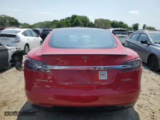 2019 Tesla Model S 100D with VIN 5YJSA1E46KF304865, listed as a Copart auction lot 58954734 with 93077 miles and Salvage Title. Bid and sale history available at carsss.com. Image 6.