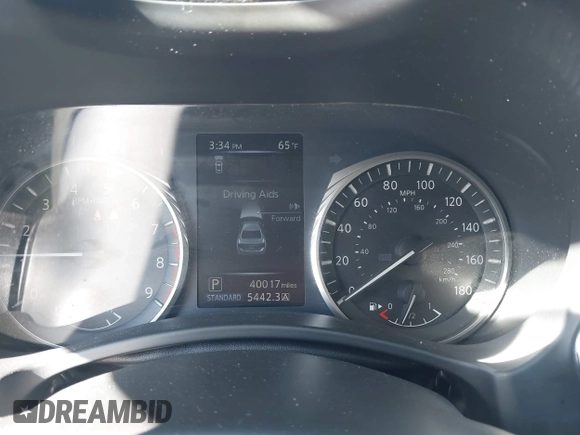 2019 Infiniti Q50 3.0t LUXE with VIN JN1EV7AP9KM516769, listed as a IAAI auction lot 41836255 with 40,017 mi miles. Bid and sale history available at carsss.com. Image 7.