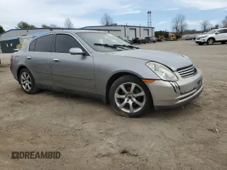 2004 Infiniti G35 w/Leather with VIN JNKCV51F04M708177, listed as a Copart auction lot 53630535 with 148,682 mi miles and Clean Title. Bid and sale history available at DreamBid. Image 4.