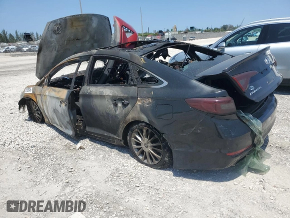 2015 Hyundai Sonata Sport with VIN 5NPE34AF6FH117682, listed as a Copart auction lot 55990005 with Not provided miles and Non repairable. Bid and sale history available at DreamBid. Image 2.