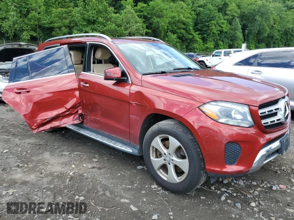 2017 Mercedes-Benz GLS 450 with VIN 4JGDF6EEXHA811409, listed as a Copart auction lot 55919534 with 80,632 mi miles and . Bid and sale history available at DreamBid. Image 4.