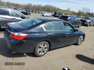 2014 Honda Accord Sedan LX with VIN 1HGCR2F34EA230045, listed as a Copart auction lot 54448135 with 180,656 mi miles and Salvage Title. Bid and sale history available at carsss.com. Image 3.
