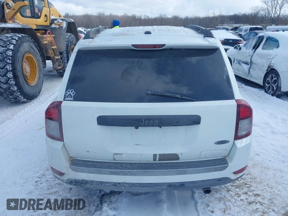 2017 Jeep Compass Sport with VIN 1C4NJCBA9HD185955, listed as a IAAI auction lot 41609372 with 175,867 mi miles and . Bid and sale history available at DreamBid. Image 16.