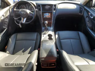 2021 Infiniti Q50 Pure with VIN JN1EV7AP6MM701378, listed as a Copart auction lot 43383655 with 87,293 mi miles and Salvage title. Bid and sale history available at DreamBid. Image 8.