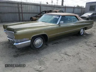 1970 Cadillac DeVille z VIN F0134908, wystawiony jako Copart lot #71468594 z przebiegiem 42 516 mil mil oraz Szkoda całkowita • Salvage title. Historia ofert i sprzedaży dostępna na DreamBid. Obrazek 1.