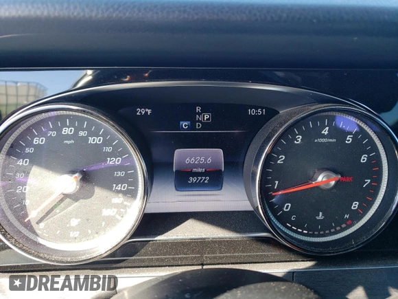 2017 Mercedes-Benz E-Class E 300 Luxury with VIN WDDZF4KB1HA128237, listed as a Copart auction lot 41808793 with 39,772 mi miles. Bid and sale history available at carsss.com. Image 9.