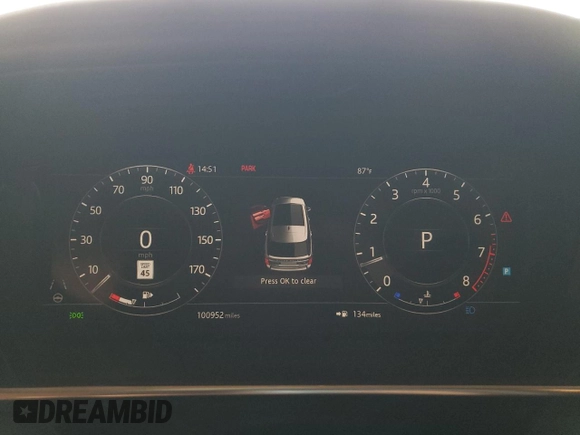 2019 Land Rover Range Rover with VIN SALGS5RE9KA519302, listed as a Copart auction lot 47147295 with 100,955 mi miles and Clean title. Bid and sale history available at DreamBid. Image 9.