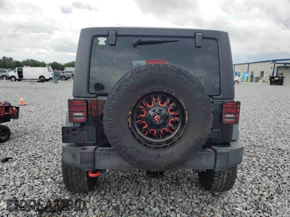 2018 Jeep Wrangler Unlimited Sport S with VIN 1C4BJWDG0JL818800, listed as a Copart auction lot 56648505 with 114,011 mi miles and Salvage Title. Bid and sale history available at DreamBid. Image 6.