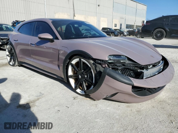 2022 Porsche Taycan 4 with VIN WP0BA2Y11NSA67428, listed as a Copart auction lot 80009803 with 13,028 mi miles and . Bid and sale history available at DreamBid. Image 4.