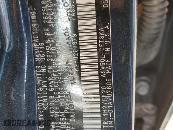2017 Toyota Camry XLE with VIN 4T1BF1FK2HU269879, listed as a Copart auction lot 48680015 with 141,401 mi miles and Salvage Title. Bid and sale history available at carsss.com. Image 14.