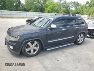 2013 Jeep Grand Cherokee Overland with VIN 1C4RJFCT1DC522850, listed as a Copart auction lot 53919465 with 119,883 mi miles and Clean Title. Bid and sale history available at carsss.com. Image 1.
