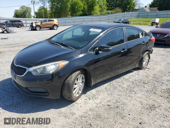 2014 Kia Forte LX with VIN KNAFX4A66E5189521, listed as a Copart auction lot 51682315 with 137,706 mi miles and Salvage Title. Bid and sale history available at carsss.com. Image 1.