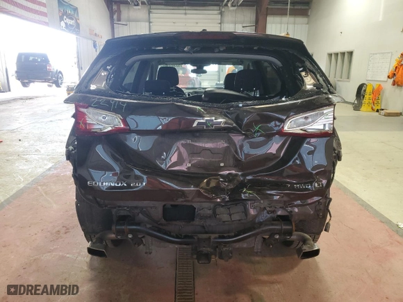 2020 Chevrolet Equinox LT with VIN 2GNAXVEX9L6213051, listed as a Copart auction lot 52303305 with 28,595 mi miles and Salvage Title. Bid and sale history available at carsss.com. Image 6.