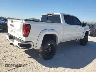 2022 GMC Sierra 1500 Limited AT4 with VIN 1GTP9EEL4NZ163676, listed as a Copart auction lot 76109224 with 55,694 mi miles and Salvage Title. Bid and sale history available at carsss.com. Image 3.