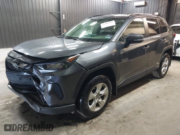 2019 Toyota RAV4 Hybrid LE with VIN JTMMWRFV8KD036053, listed as a IAAI auction lot 42502103 with 94,113 mi miles and . Bid and sale history available at DreamBid. Image 2.