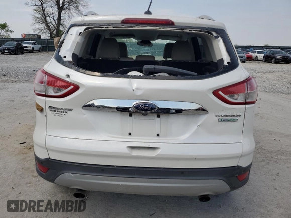 2015 Ford Escape Titanium with VIN 1FMCU0J96FUA49019, listed as a Copart auction lot 52481905 with 112,421 mi miles and Salvage Title. Bid and sale history available at carsss.com. Image 6.