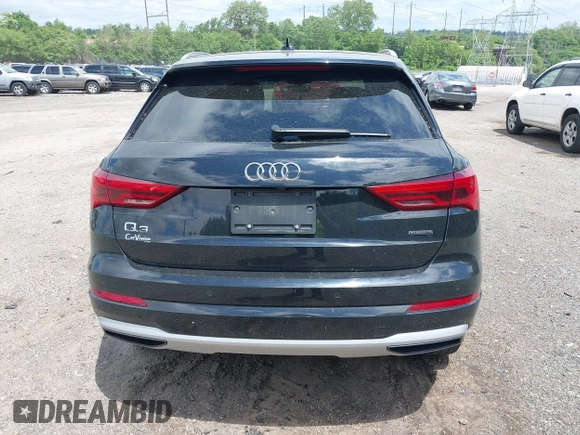 2022 Audi Q3 Premium with VIN WA1AUCF37N1031270, listed as a IAAI auction lot 42297083 with 36,620 mi miles and . Bid and sale history available at DreamBid. Image 17.