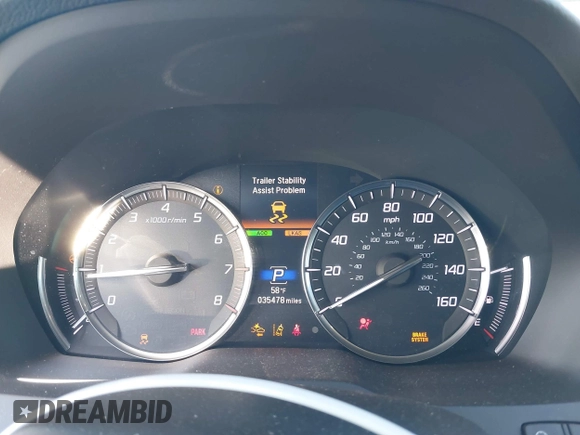 2019 Acura MDX with VIN 5J8YD4H3XKL034284, listed as a IAAI auction lot 39528719 with 35,478 mi miles. Bid and sale history available at carsss.com. Image 7.