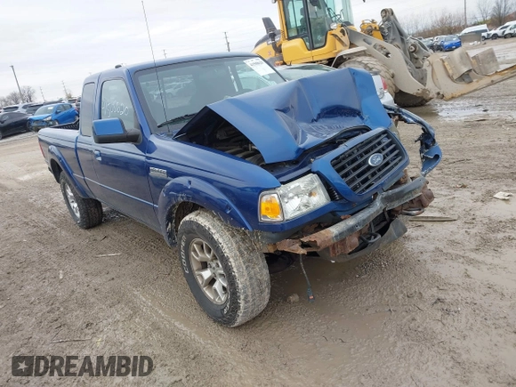 2009 Ford Ranger XLT with VIN 1FTZR45E99PA02617, listed as a IAAI auction lot 41508620 with 127,331 mi miles. Bid and sale history available at carsss.com. Image 1.