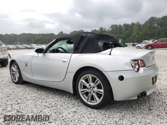 2005 BMW Z4 3.0i with VIN 4USBT53565LU09320, listed as a Copart auction lot 59596535 with 118,790 mi miles and Salvage title. Bid and sale history available at DreamBid. Image 2.