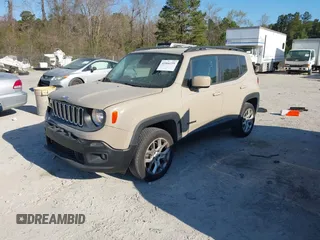 2015 Jeep Renegade Latitude with VIN ZACCJBBT0FPB67030, listed as a IAAI auction lot 41866195 with 120,618 mi miles. Bid and sale history available at carsss.com. Image 2.
